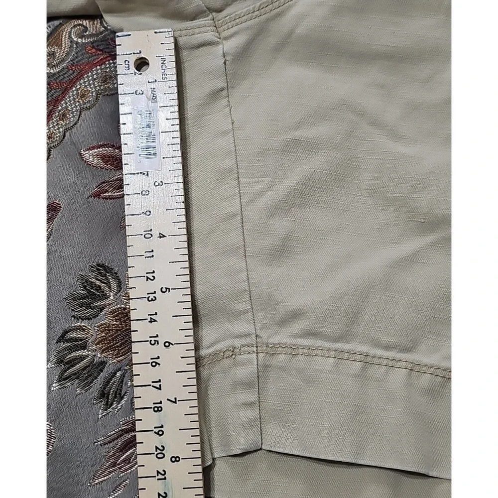Men's Tommy Bahama Relax Linen Blend Flat Front Chino Shorts Green Size 32‎